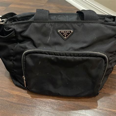 prada leather diaper bag|high end diaper bag brands.